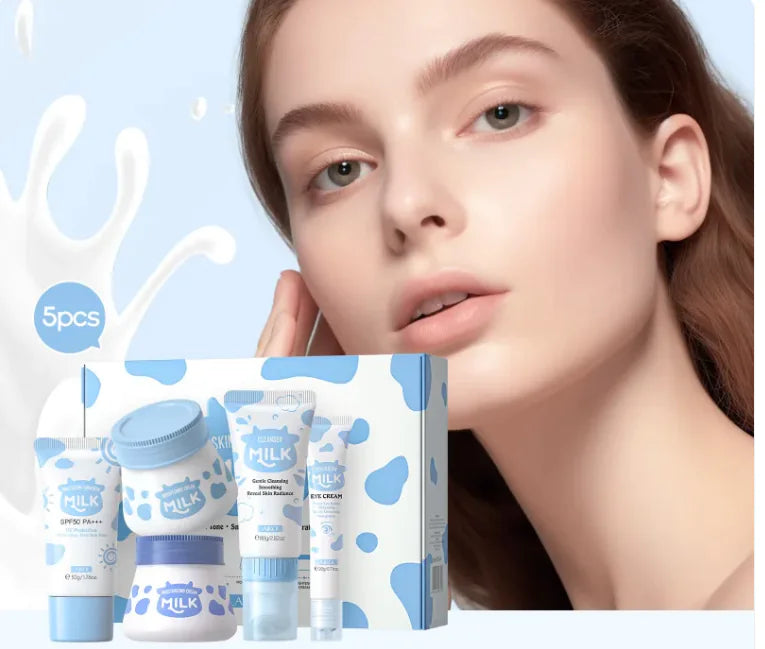 LAIKOU Milk Moisturizing 5pc Skin Care Set